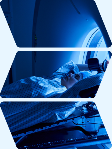 Patient undergoing an MRI scan