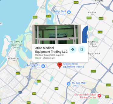 Abu Dhabi Atlas Medical office location map